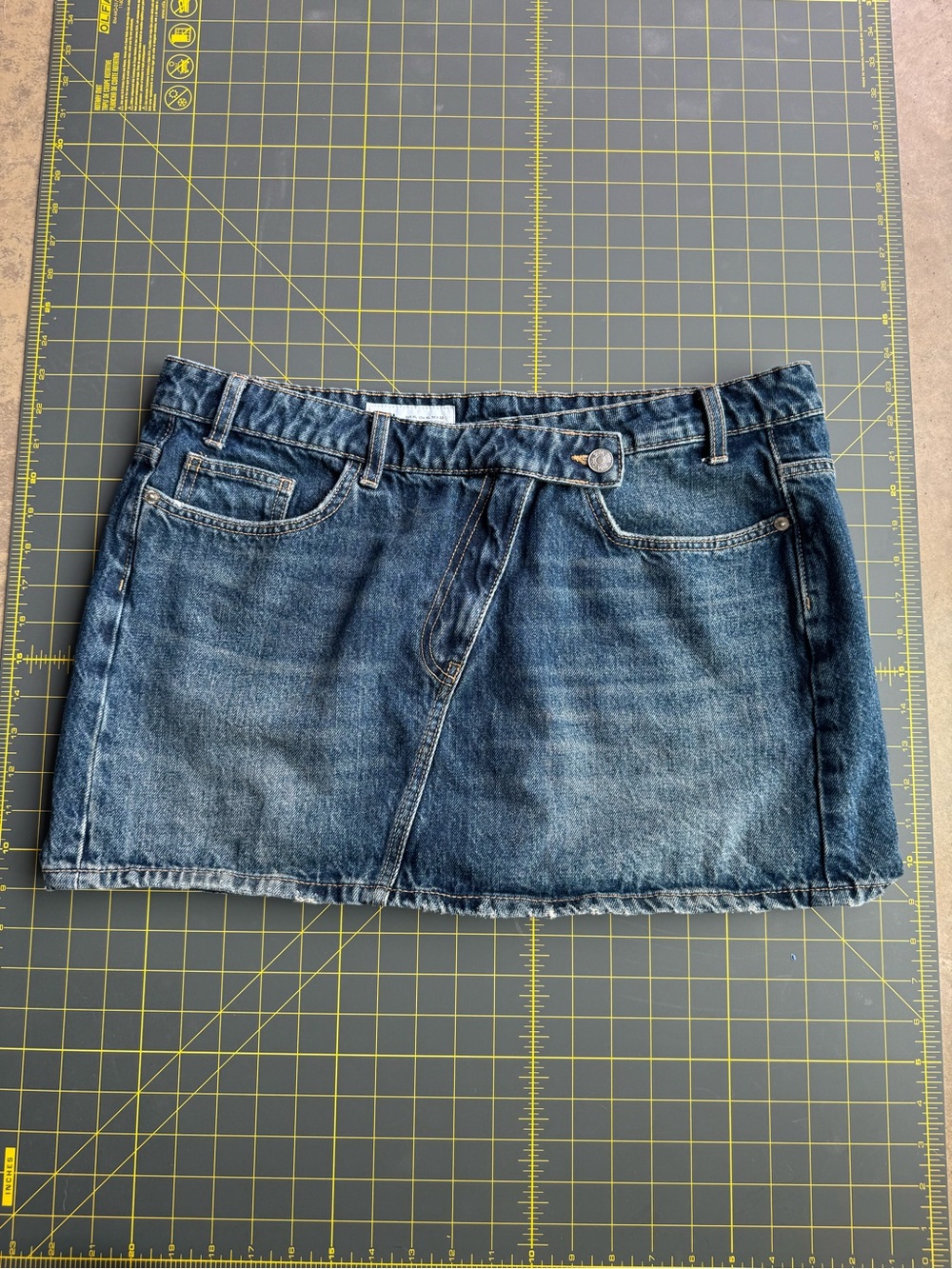 Zara Denim Mini Skirt Blue